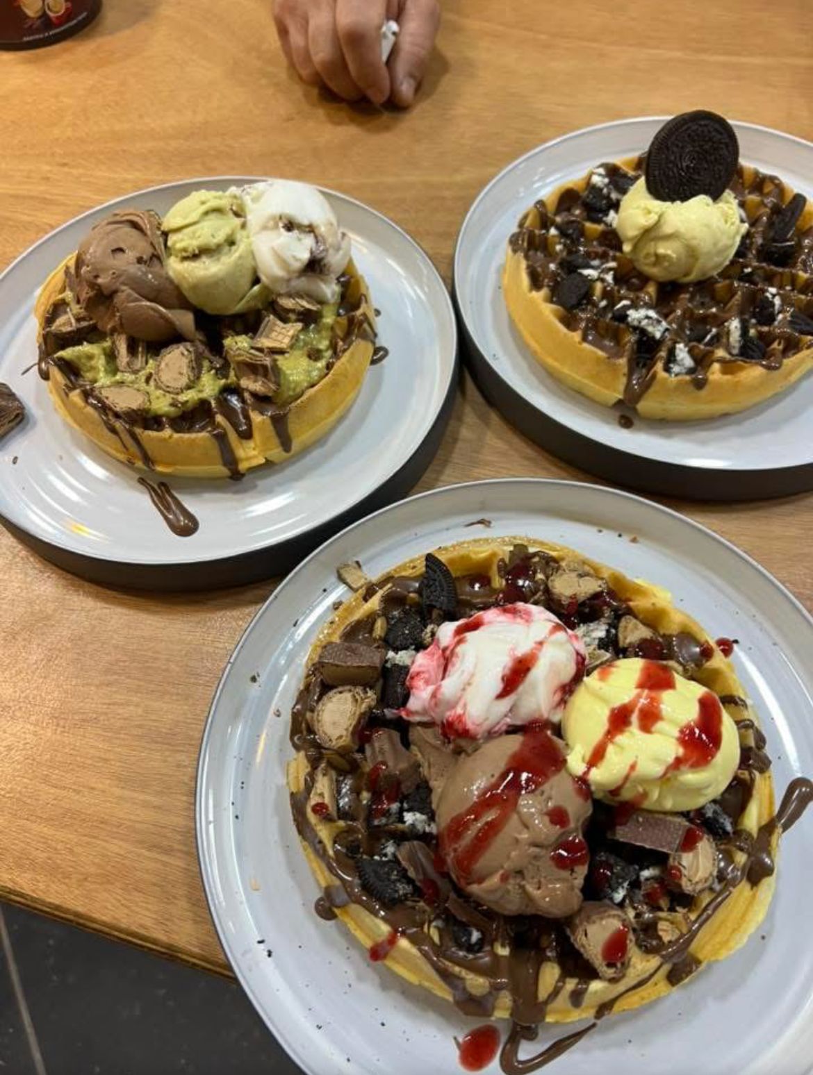 Triple Scoop Waffle