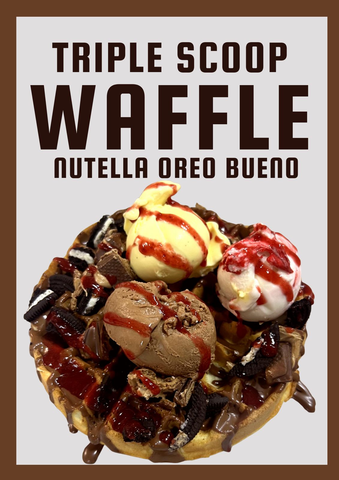 Triple Scoop Nutella Oreo Bueno